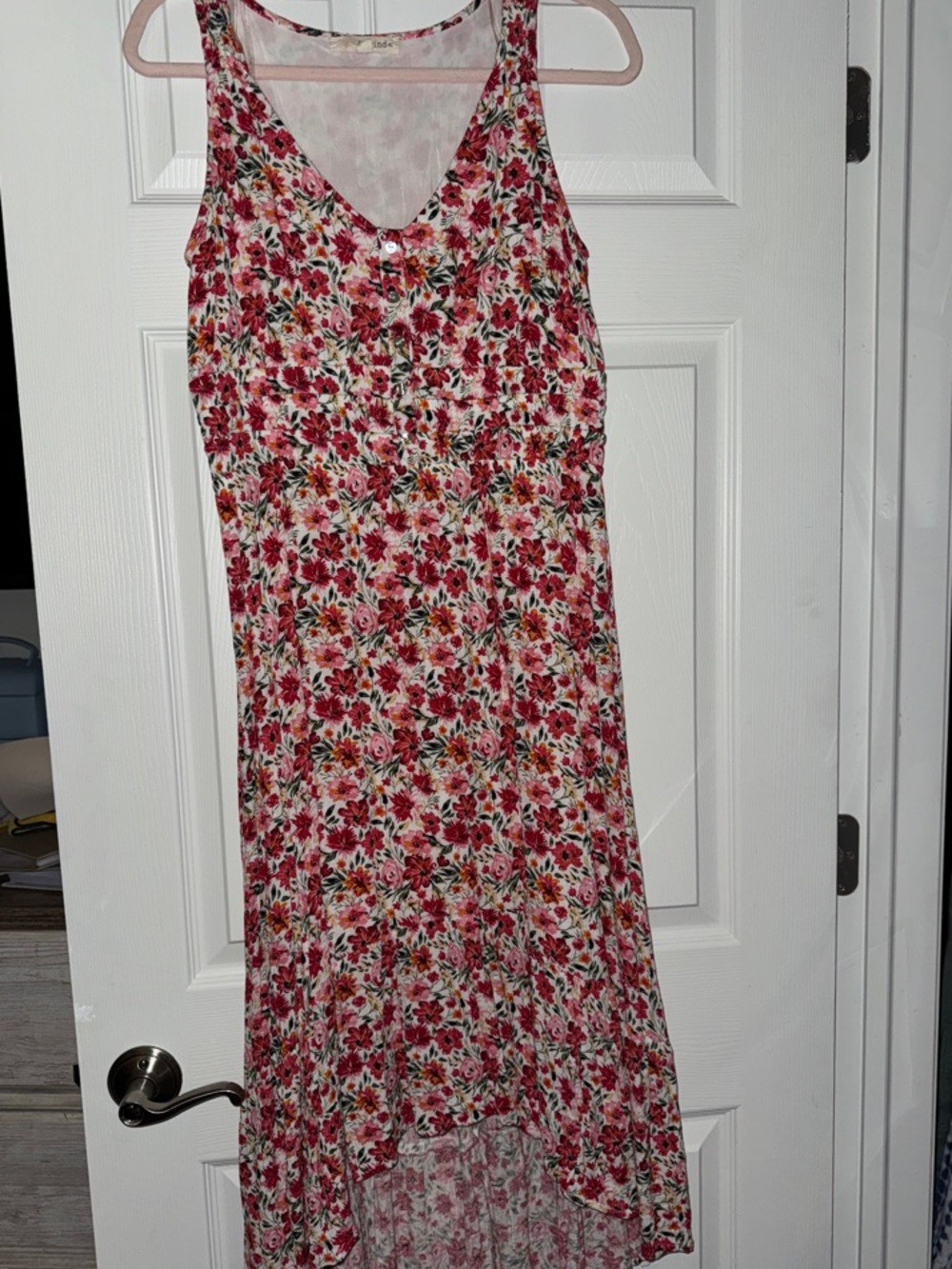 Rewind Floral Sleeveless Maxi Dress - Pink Floral